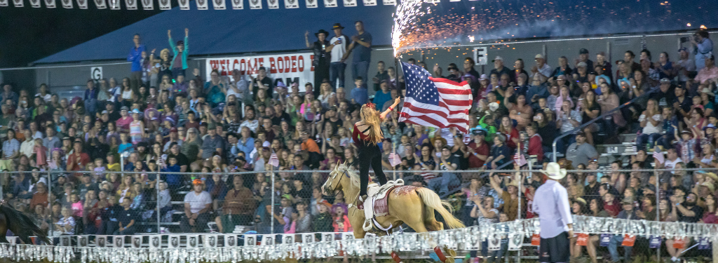 Specialty Act at Spooner Rodeo, Washburn County; Photo: James Netz Photography